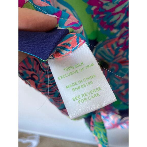 Lilly Pulitzer Silk Iona Shell Resort Tank 92268 size XS - Picture 9 of 10